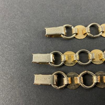 -213- SARAH COVENTRY | Gold Tone Bracelets | Marked