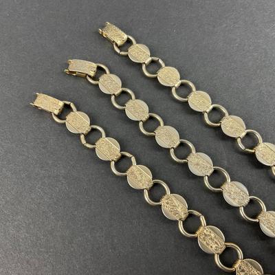 -213- SARAH COVENTRY | Gold Tone Bracelets | Marked