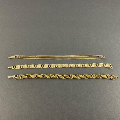 -214- BRACELETS | Gold Tone Celebrity, & Sarah Coventry Bracelets | Marked