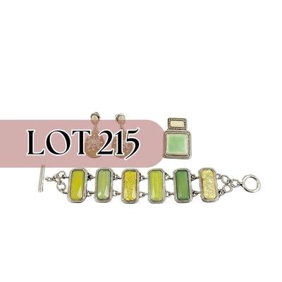 -215- LIA SOPHIA | Pendant, Bracelet, & Earrings Set | Marked