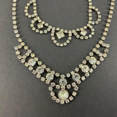 -216- COSTUME JEWELRY | Rhinestone Necklaces