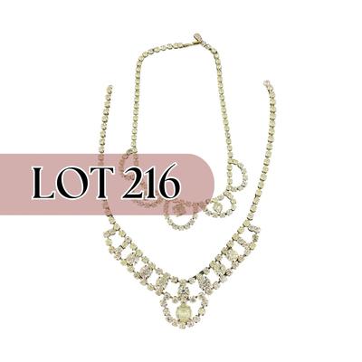 -216- COSTUME JEWELRY | Rhinestone Necklaces