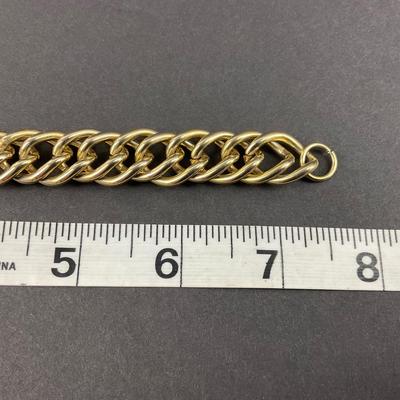-218- TRIFARI | Gold Tone Necklace & Bracelet Set | Marked