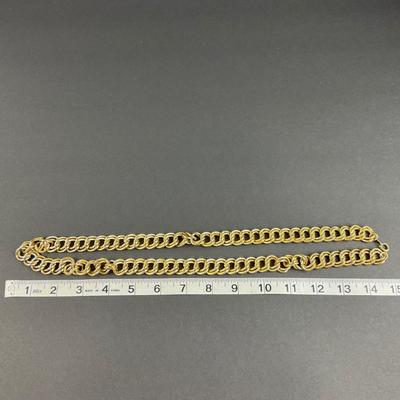 -218- TRIFARI | Gold Tone Necklace & Bracelet Set | Marked