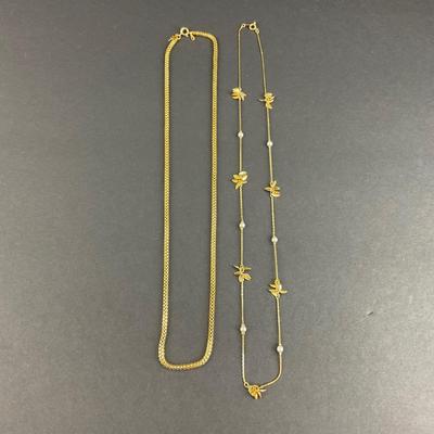 -219- TRIFARI | Gold Tone Necklaces | Marked