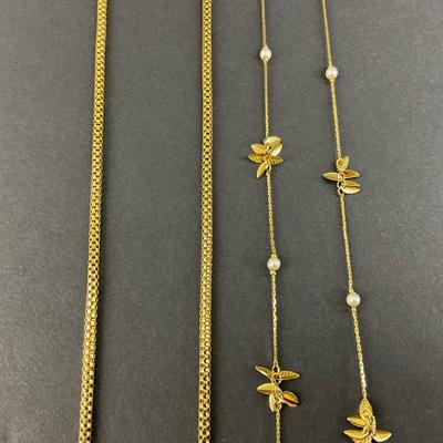-219- TRIFARI | Gold Tone Necklaces | Marked