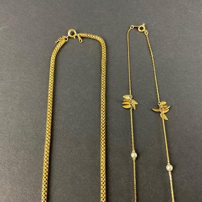 -219- TRIFARI | Gold Tone Necklaces | Marked