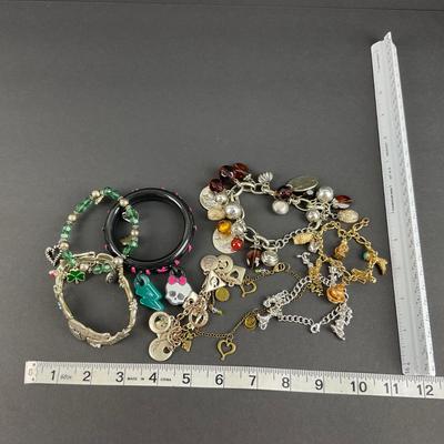 -222- COSTUME JEWELRY | Assortment Of Miscellaneous Bracelets