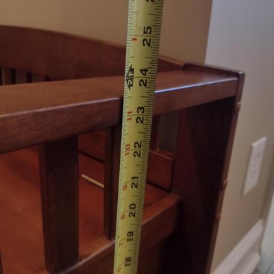 Wood Finish Storage Bench- Approx 50" Long