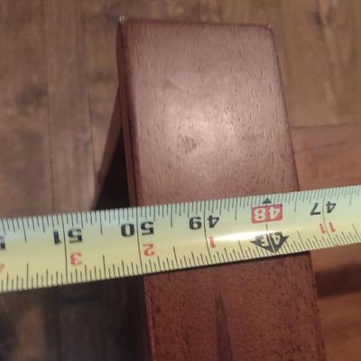 Wood Finish Storage Bench- Approx 50" Long