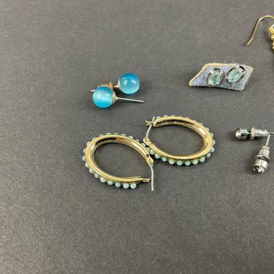 -232- COSTUME JEWELRY | Assorted Blue Earrings
