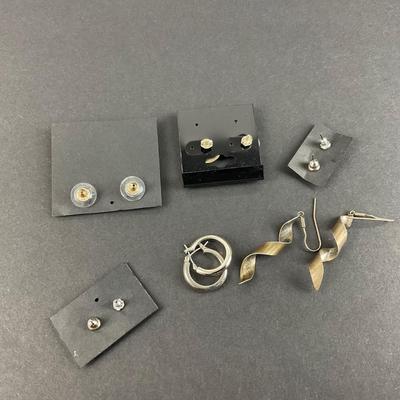 -239- COSTUME JEWELRY | Assorted Silver Tone Earrings