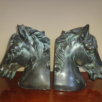 Pair of Horse Head Bookends