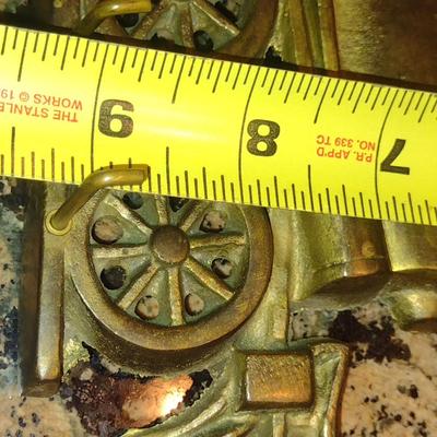 Vintage (1969) Sexton Cast Metal Bell with Train Design- Approx 12" Long