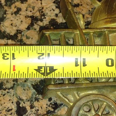 Vintage (1969) Sexton Cast Metal Bell with Train Design- Approx 12" Long