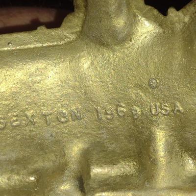 Vintage (1969) Sexton Cast Metal Bell with Train Design- Approx 12" Long