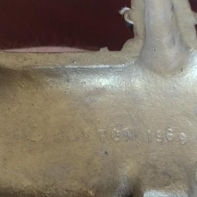 Vintage (1969) Sexton Cast Metal Bell with Train Design- Approx 12" Long