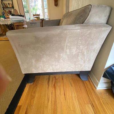 POTTERY BARN SUPER SOFT MICROFIBER SOFA