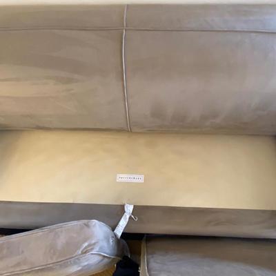 POTTERY BARN SUPER SOFT MICROFIBER SOFA