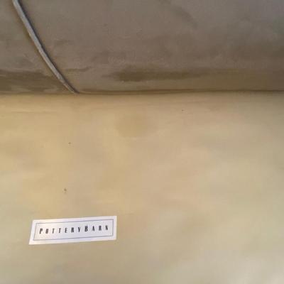 POTTERY BARN SUPER SOFT MICROFIBER SOFA