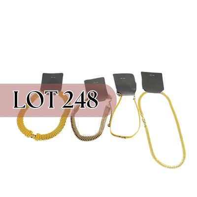 -248- COSTUME JEWELRY | Assorted Gold Tone Necklaces