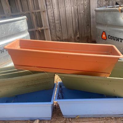 5-24” RECTANGULAR RAILING PLANTERS