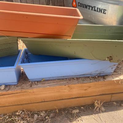 5-24” RECTANGULAR RAILING PLANTERS