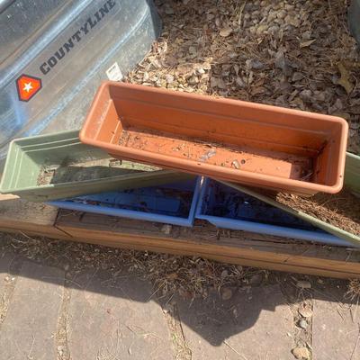 5-24” RECTANGULAR RAILING PLANTERS