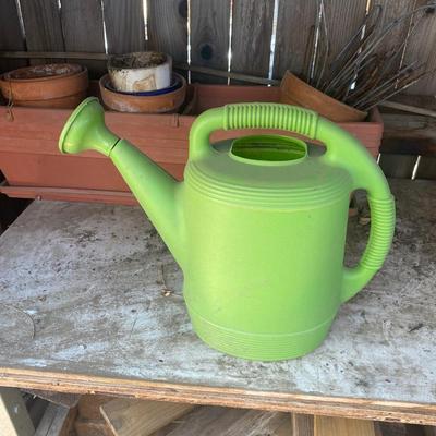 A VARIETY OF CLAY POTS, RECTANGULAR PLANTERS, WATERING JUG AND MORE!