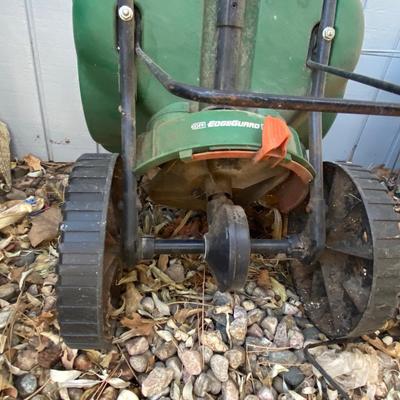 SCOTTS MINI BROADCAST SPREADER, FLO-MASTER SPRAYER, AND TOMATO CAGES