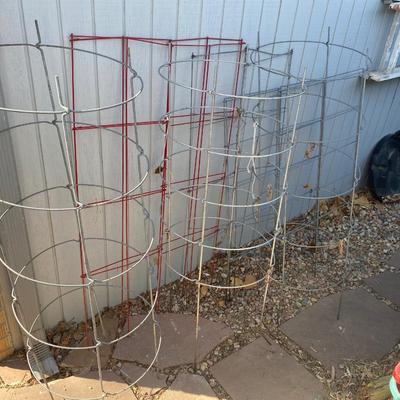 QTY (6) VARIOUS TOMATO CAGES