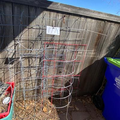 QTY (6) VARIOUS TOMATO CAGES