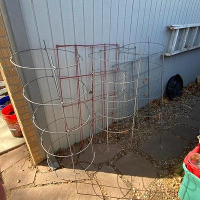 QTY (6) VARIOUS TOMATO CAGES