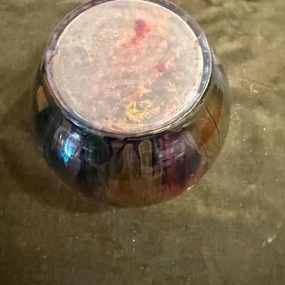 Rueven Style Art Glass Vase/Votive Holder