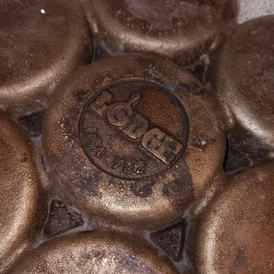 CAST IRON BISCUIT/MUFFIN PAN, COOKIE CUTTERS AND PIE PANS