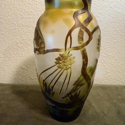 Cameo Glass Vase - Made in China