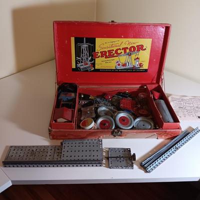 VINTAGE ERECTOR SET NO 7 1/2 ENGINEER'S SET