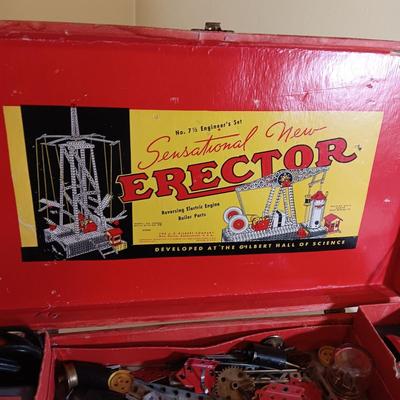 VINTAGE ERECTOR SET NO 7 1/2 ENGINEER'S SET