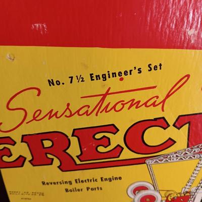 VINTAGE ERECTOR SET NO 7 1/2 ENGINEER'S SET