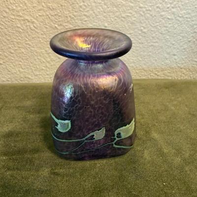 Purple Iridescent Vase