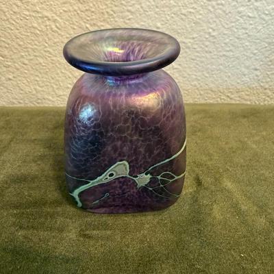 Purple Iridescent Vase
