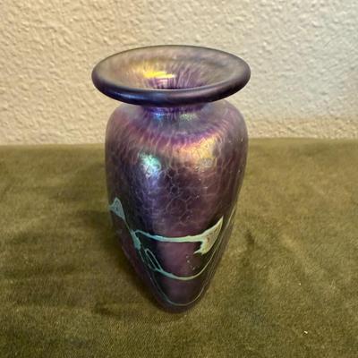 Purple Iridescent Vase