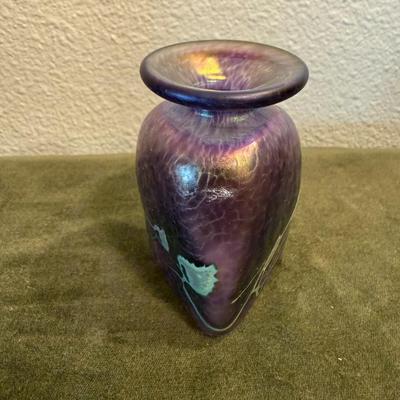 Purple Iridescent Vase