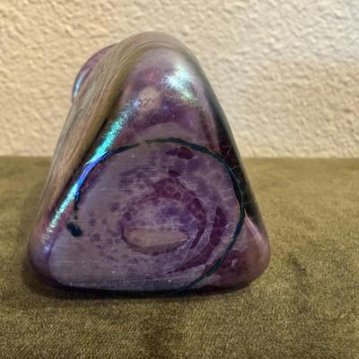Purple Iridescent Vase