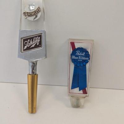 Schlitz/Pabst Blue Ribbon Beer Tap Handles