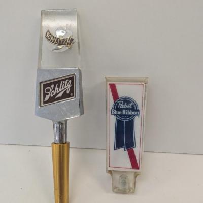 Schlitz/Pabst Blue Ribbon Beer Tap Handles