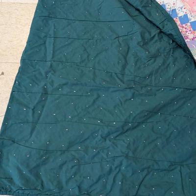 Approx 74 1/4" x 69" Vintage Hand Made Quilt