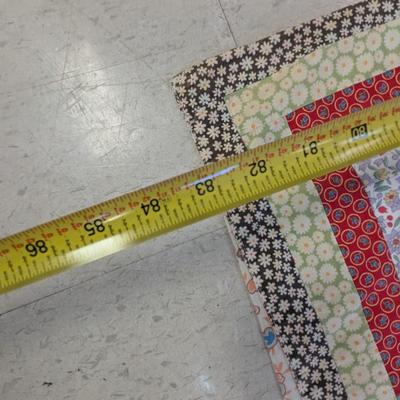 Approx 81 3/4" x 82 3/4" Vintage Hand Made Quilt
