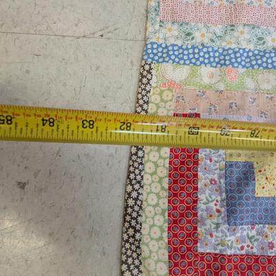 Approx 81 3/4" x 82 3/4" Vintage Hand Made Quilt