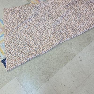 Approx 81 3/4" x 82 3/4" Vintage Hand Made Quilt